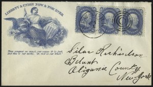 Sale 1011, Lot 1520, 1c-3c 1861-68 Issue (Scott 63-65)