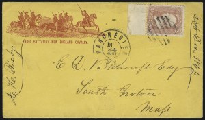 Sale 1011, Lot 1532, 1c-3c 1861-68 Issue (Scott 63-65)