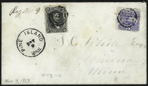 Sale 1011, Lot 1571, 1867-68 Grilled Issue (Scott 79-100)