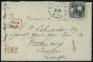 Sale 1011, Lot 1587, 1869 Pictorial Issue and 1875 Re-Issue (Scott 112-133)