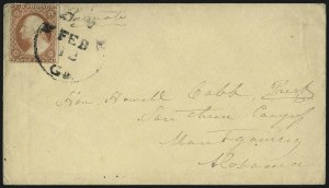 Sale 1011, Lot 1703, Confederate States (Independent and C.S.A. Uses of U.S. Stamps)