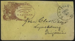 Sale 1011, Lot 1706, Confederate States (Express, Postmasters` Provisionals, Handstamped Paid)