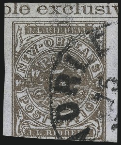 Sale 1011, Lot 1709, Confederate States (Express, Postmasters` Provisionals, Handstamped Paid)