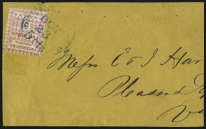 Sale 1011, Lot 1711, Confederate States (Express, Postmasters` Provisionals, Handstamped Paid)