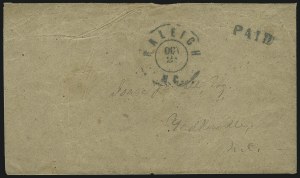 Sale 1011, Lot 1714, Confederate States (Express, Postmasters` Provisionals, Handstamped Paid)