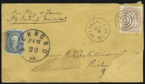 Sale 1011, Lot 1737, Confederate States (P.O.W. Covers)