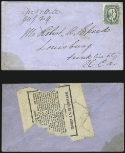 Sale 1011, Lot 1744, Confederate States (Trans-Mississippi Express, Blockade Mail, Groups)