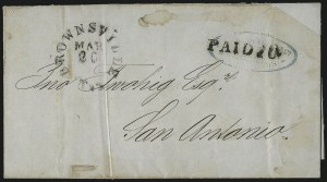 Sale 1011, Lot 1753, Confederate States (Trans-Mississippi Express, Blockade Mail, Groups)