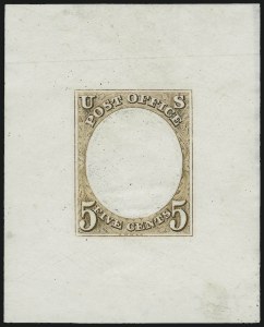 Sale 1011, Lot 302, Essays and Proofs - 1845 thru 1861 Issues