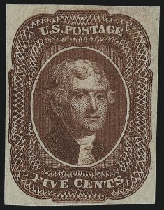 Sale 1011, Lot 306, Essays and Proofs - 1845 thru 1861 Issues