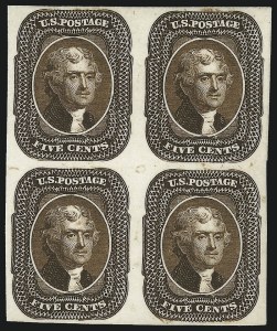 Sale 1011, Lot 310, Essays and Proofs - 1845 thru 1861 Issues