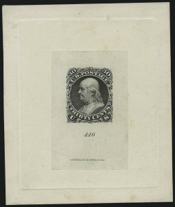 Sale 1011, Lot 318, Essays and Proofs - 1845 thru 1861 Issues