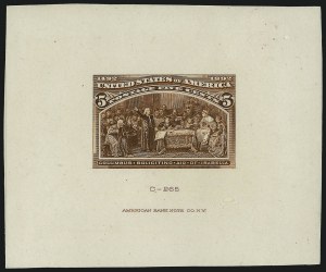 Sale 1011, Lot 345, Essays and Proofs - 1869 thru Columbian Issues