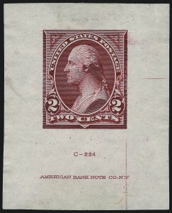 Sale 1011, Lot 350, Essays and Proofs - 1894 thru Washington Franklin Issues