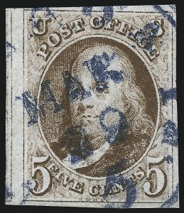 Sale 1011, Lot 383, 5c-10c 1847 Issue (Scott 1-2)