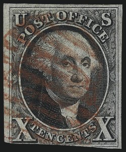 Sale 1011, Lot 385, 5c-10c 1847 Issue (Scott 1-2)