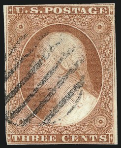Sale 1011, Lot 401, 1c-12c 1851-56 Issue (Scott 6-17)