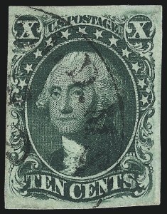 Sale 1011, Lot 406, 1c-12c 1851-56 Issue (Scott 6-17)