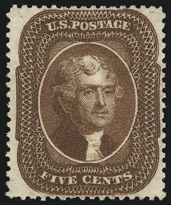 Sale 1011, Lot 423, 1c-5c 1857-60 Issue (Scott 18-30A)