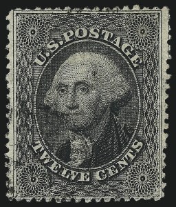 Sale 1011, Lot 432, 10c-90c 1857-60 Issue, 1c 1875 Reprint (Scott 31-40)