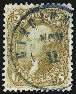 Sale 1011, Lot 442, 1861-66 Issue (Scott 67-78)