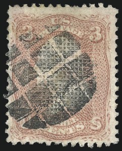 Sale 1011, Lot 469, 1867-68 Grilled Issue (Scott 83-101)
