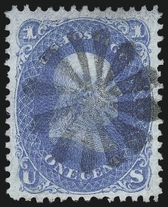 Sale 1011, Lot 474, 1867-68 Grilled Issue (Scott 83-101)