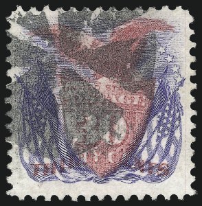 Sale 1011, Lot 524, 10c-30c 1869 Pictorial Issue (Scott 116-121)