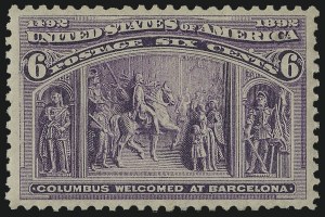 Sale 1011, Lot 587, 1893 Columbian Issue (Scott 230-245)