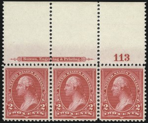 Sale 1011, Lot 611, 1894 Unwatermarked Bureau Issue (Scott 249-263)