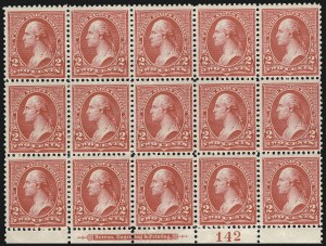 Sale 1011, Lot 612, 1894 Unwatermarked Bureau Issue (Scott 249-263)