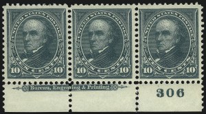 Sale 1011, Lot 627, 1895 Watermarked Bureau Issue (Scott 267c-283)