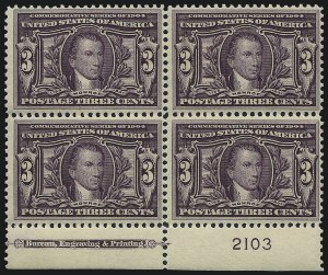 Sale 1011, Lot 690, 1904 Louisiana Purchase, Jamestown Issues (Scott 323-330)