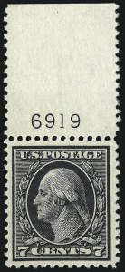 Sale 1011, Lot 722, 1912-15 Washington-Franklin Issues (Scott 407-460)