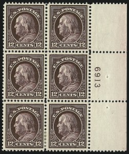 Sale 1011, Lot 723, 1912-15 Washington-Franklin Issues (Scott 407-460)