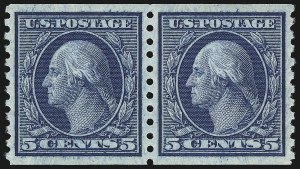 Sale 1011, Lot 747, 1912-15 Washington-Franklin Issues (Scott 407-460)