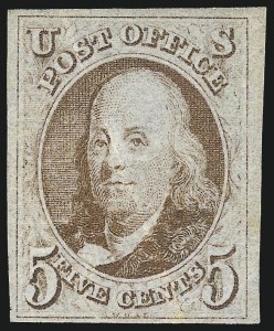 Sale 1014, Lot 1009, 5c-10c 1847 Issue (Scott 1-2)