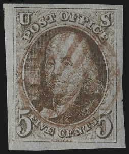 Sale Number 1014, Lot Number 1010, 5c-10c 1847 Issue (Scott 1-2)