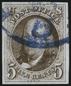 Sale 1014, Lot 1011, 5c-10c 1847 Issue (Scott 1-2)