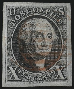 Sale Number 1014, Lot Number 1016, 5c-10c 1847 Issue (Scott 1-2)