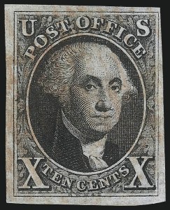 Sale 1014, Lot 1017, 5c-10c 1847 Issue (Scott 1-2)