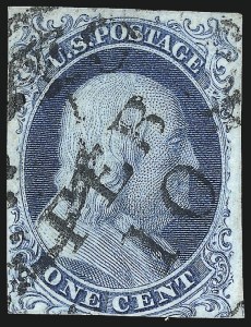 Sale 1014, Lot 1036, 1c-3c 1851-56 Issue (Scott 5A-11A)
