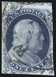 Sale 1014, Lot 1037, 1c-3c 1851-56 Issue (Scott 5A-11A)
