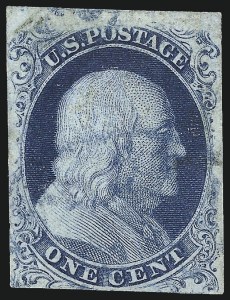Sale 1014, Lot 1048, 1c-3c 1851-56 Issue (Scott 5A-11A)