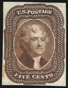 Sale 1014, Lot 1060, 5c-12c 1851-56 Issue (Scott 12-17)