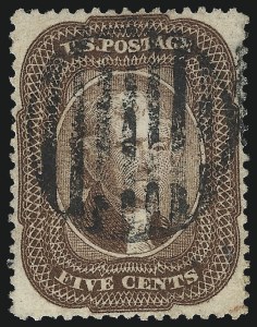 Sale 1014, Lot 1100, 1c-5c 1857-60 Issue (Scott 18-30A)