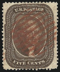 Sale 1014, Lot 1103, 1c-5c 1857-60 Issue (Scott 18-30A)