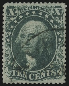 Sale 1014, Lot 1107, 10c-90c 1857-60 Issue (Scott 31-39)