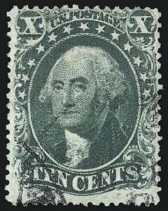 Sale 1014, Lot 1110, 10c-90c 1857-60 Issue (Scott 31-39)