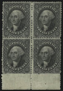 Sale 1014, Lot 1114, 10c-90c 1857-60 Issue (Scott 31-39)